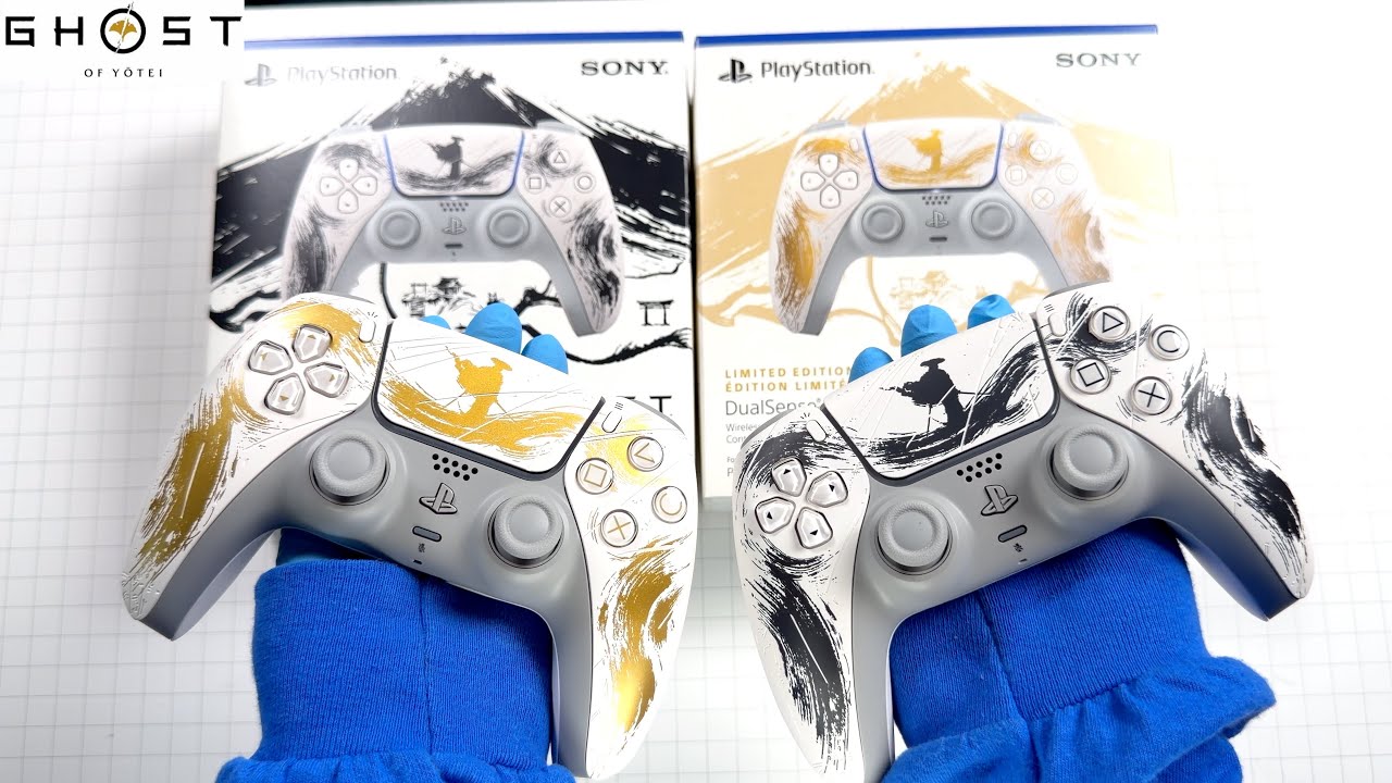 New! Ghost Of Yotei PS5 Limited Edition DualSense Controllers - Unboxing