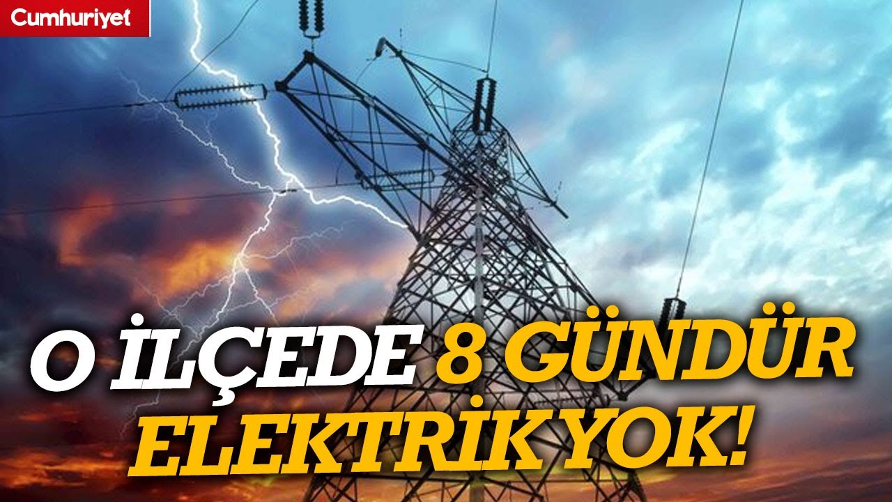 O ilçede 8 gündür elektrik yok!