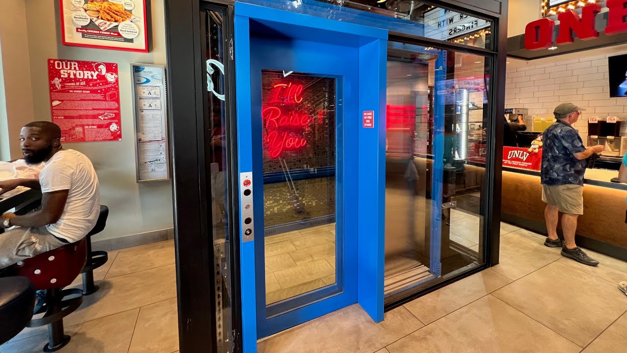 Quirky OTIS Gen 3 Elevator at Raising Canes Las Vegas NV
