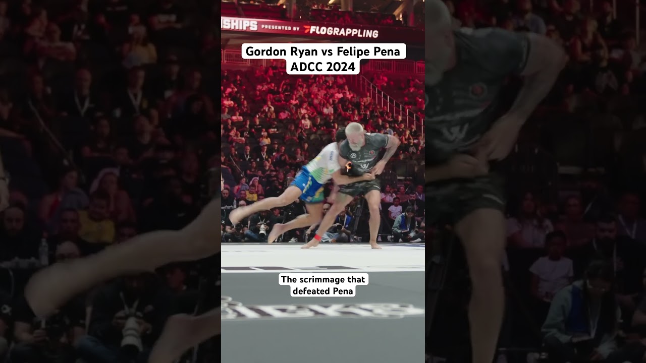 This was the moment points were scored on Pena, resulting in his loss. #gordonryan #adcc #bjj