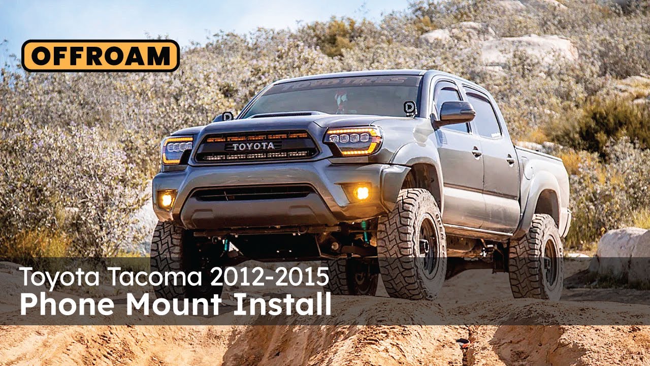 Toyota Tacoma 2012-2015 Phone Mount Install - made by OFFROAM