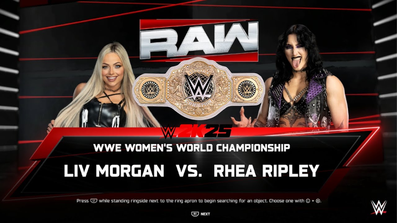 Liv Morgan vs Rhea Ripley for women's world title