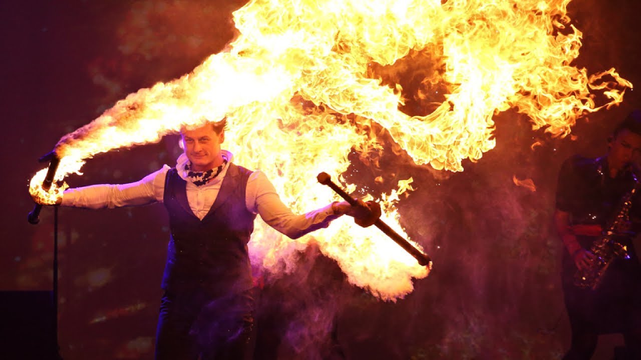 Fire Show  in Family Fiesta Festival  Karachi