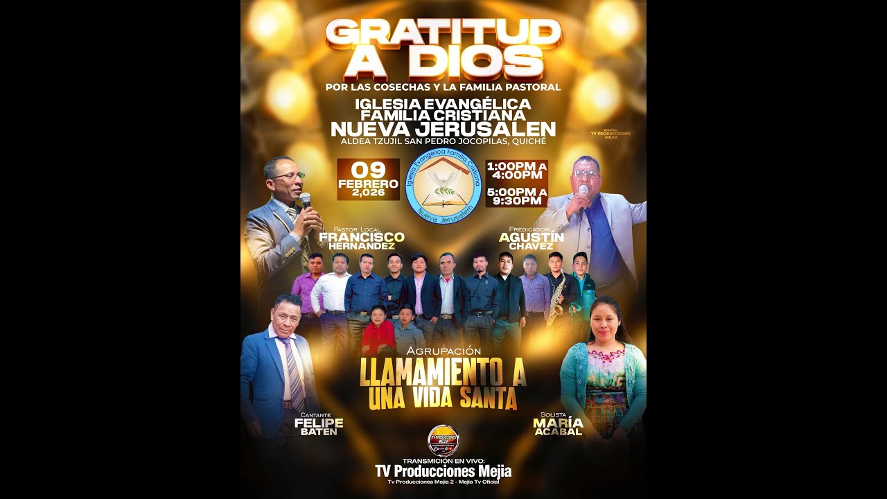 Desde Iglesia Evangélica Familia Cristiana Nueva Jerusalén de Aldea Tzujil San Pedro Jocopilas