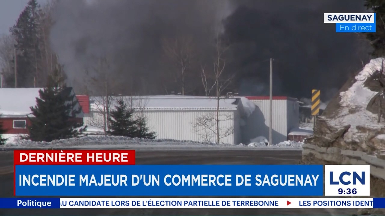 Garage industriel ravagé par les flammes à Saguenay: les premiers détails