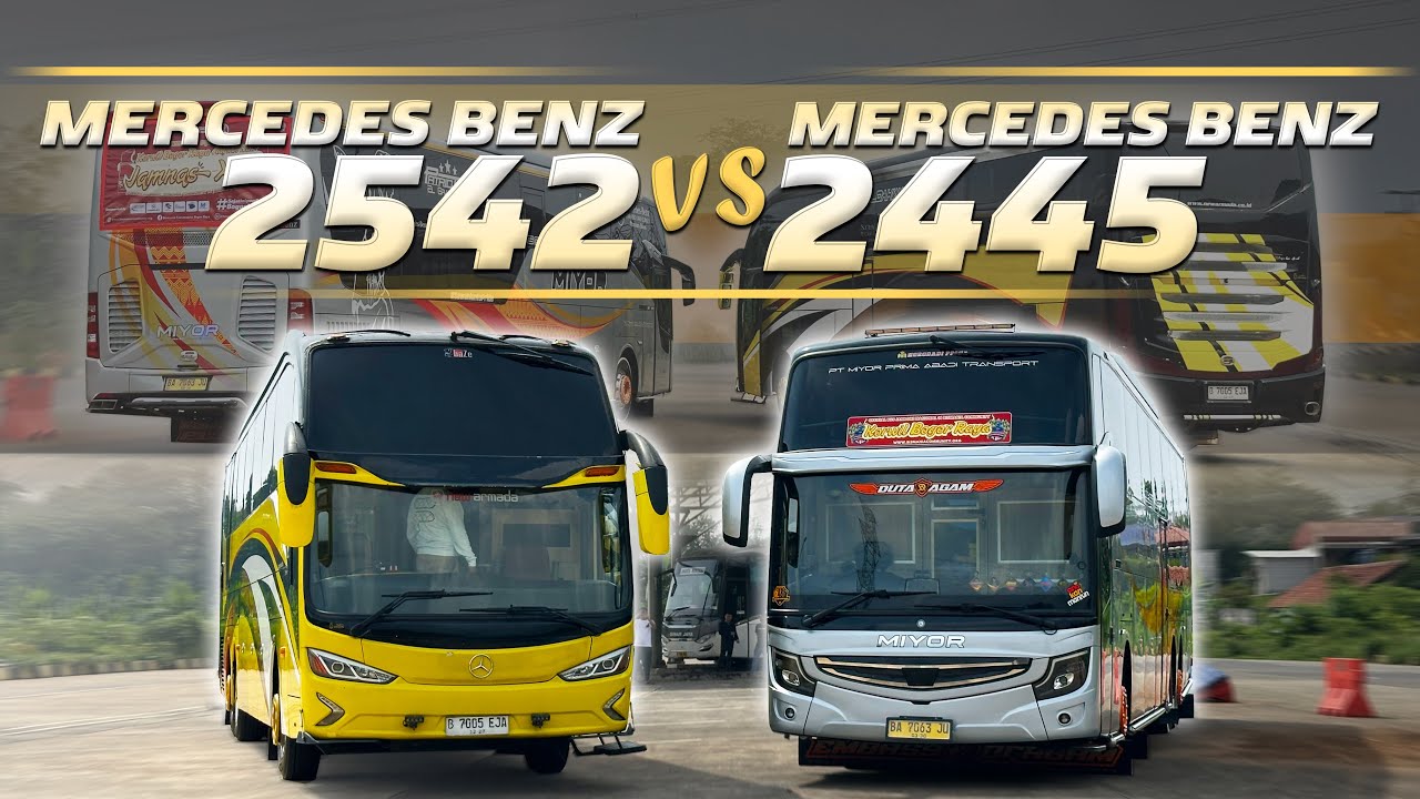 MEMPERTEMUKAN DUA BUS MEWAH MERCEDES BENZ ‼️King Ichsan Luxury Bus & MIYOR Duta Agam
