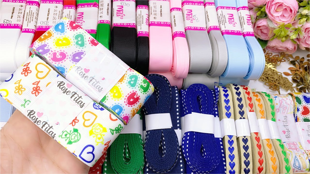 ONDE COMPRAR MATERIAIS PARA LAÇOS E TIARAS?na Rose Fitas #recebidos 