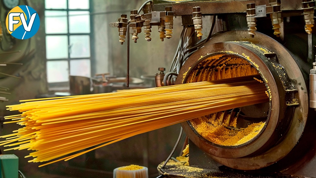 ¡Cómo la fábrica produce 16 millones de toneladas de pasta! ¡Mega producción de pasta!