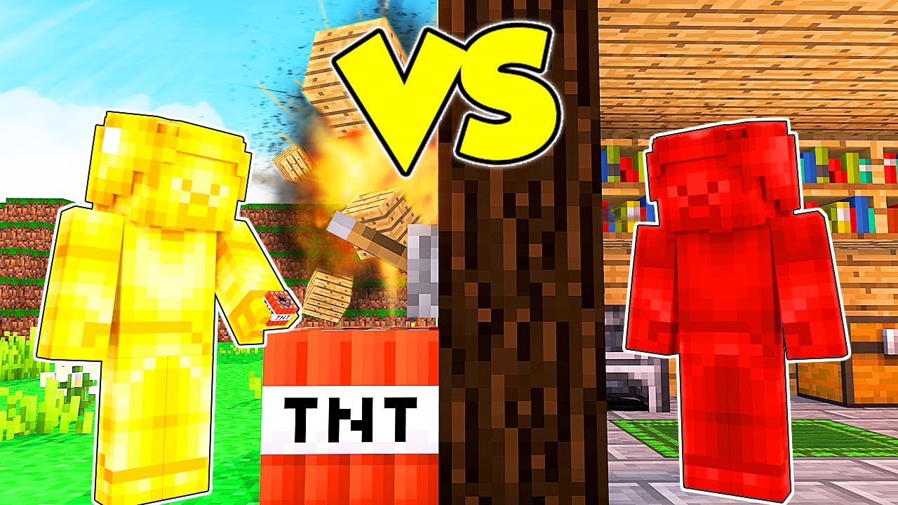 RED STEVE contro GOLD STEVE su MINECRAFT!