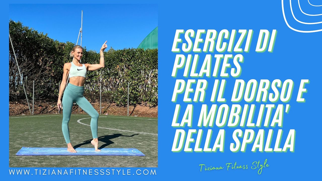 Esercizi di Pilates per il dorso e per migliorare la mobilità delle spalle con una banda elastica