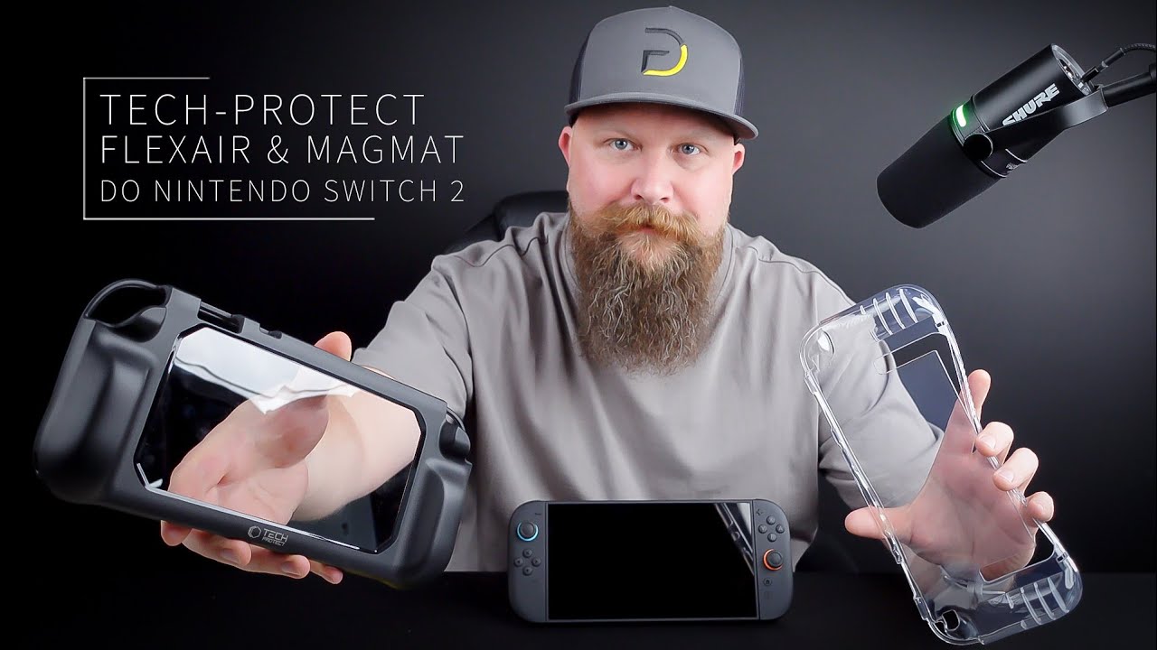 Solidne Etui z Ergonomicznym Gripem do Nintendo Switch 2 - Tech-Protect Flexair & MagMat