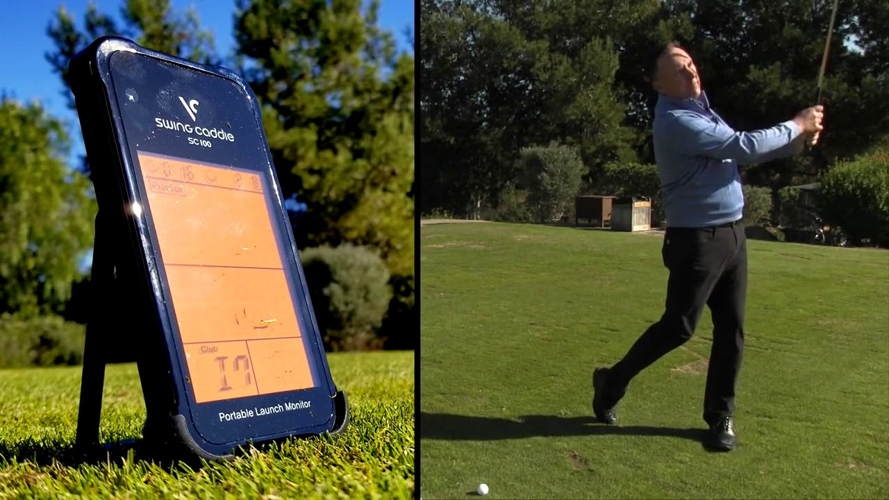 Swing Caddie SC100 Portable Golf Launch Monitor Video