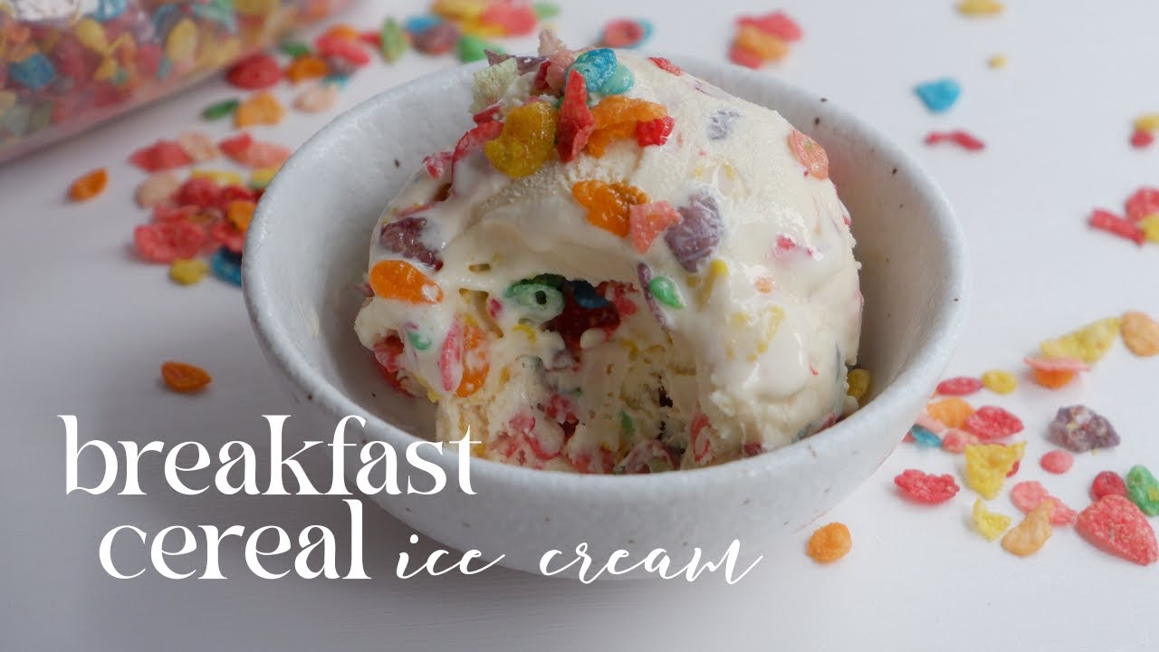 Cereal Milk Ice Cream + Fruity Pebbles