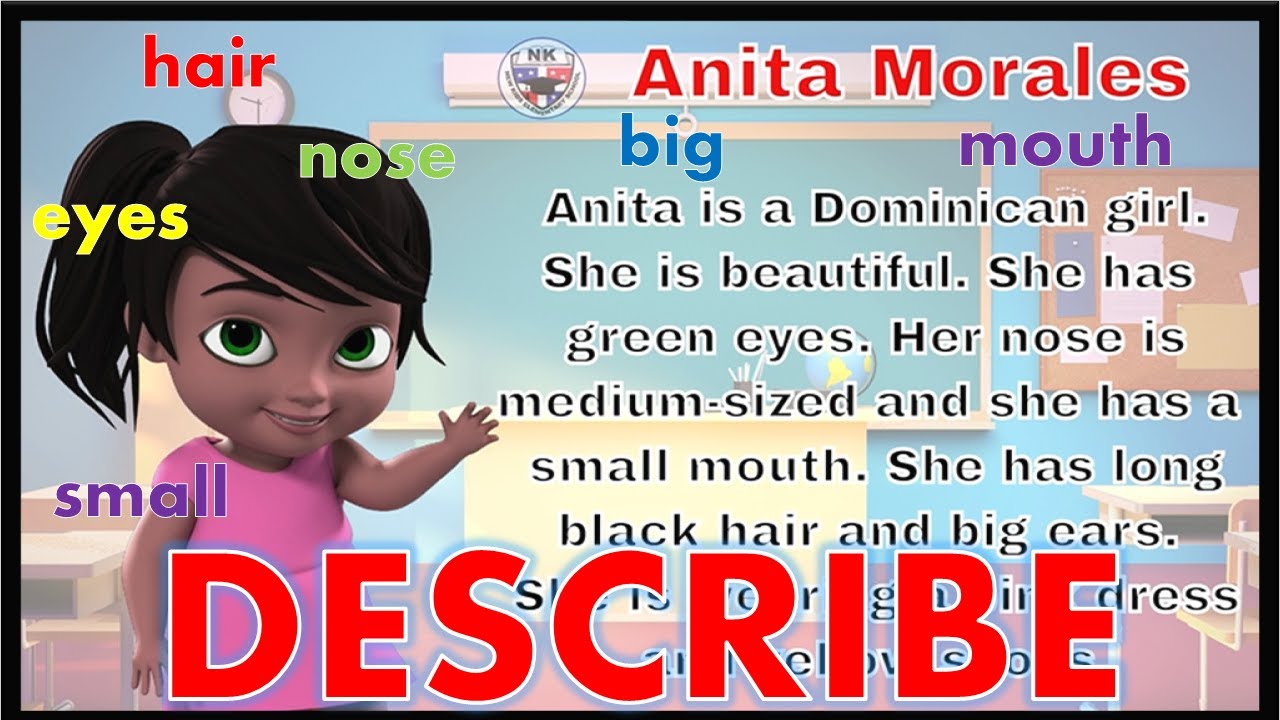 DESCRIBIR PERSONAS en ingles ADJETIVOS y PARTES DEL CUERPO