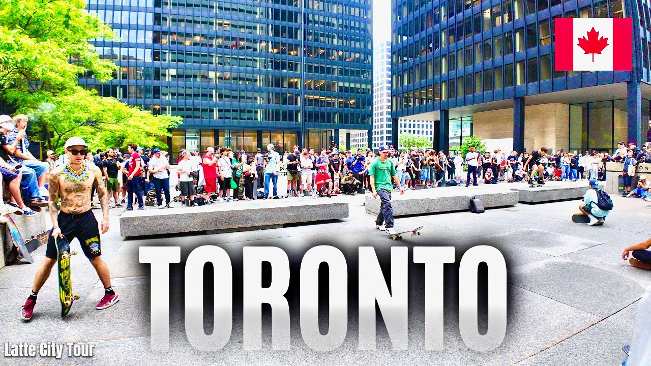 Skateboarding in Downtown Toronto