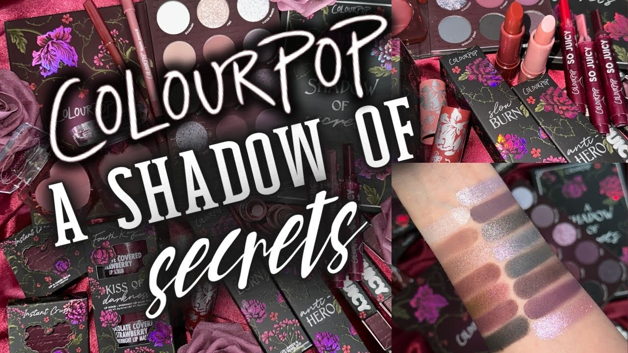 NEW ColourPop A SHADOW OF SECRETS Collection | Close Ups, Swatches + LOTS of Comparisons