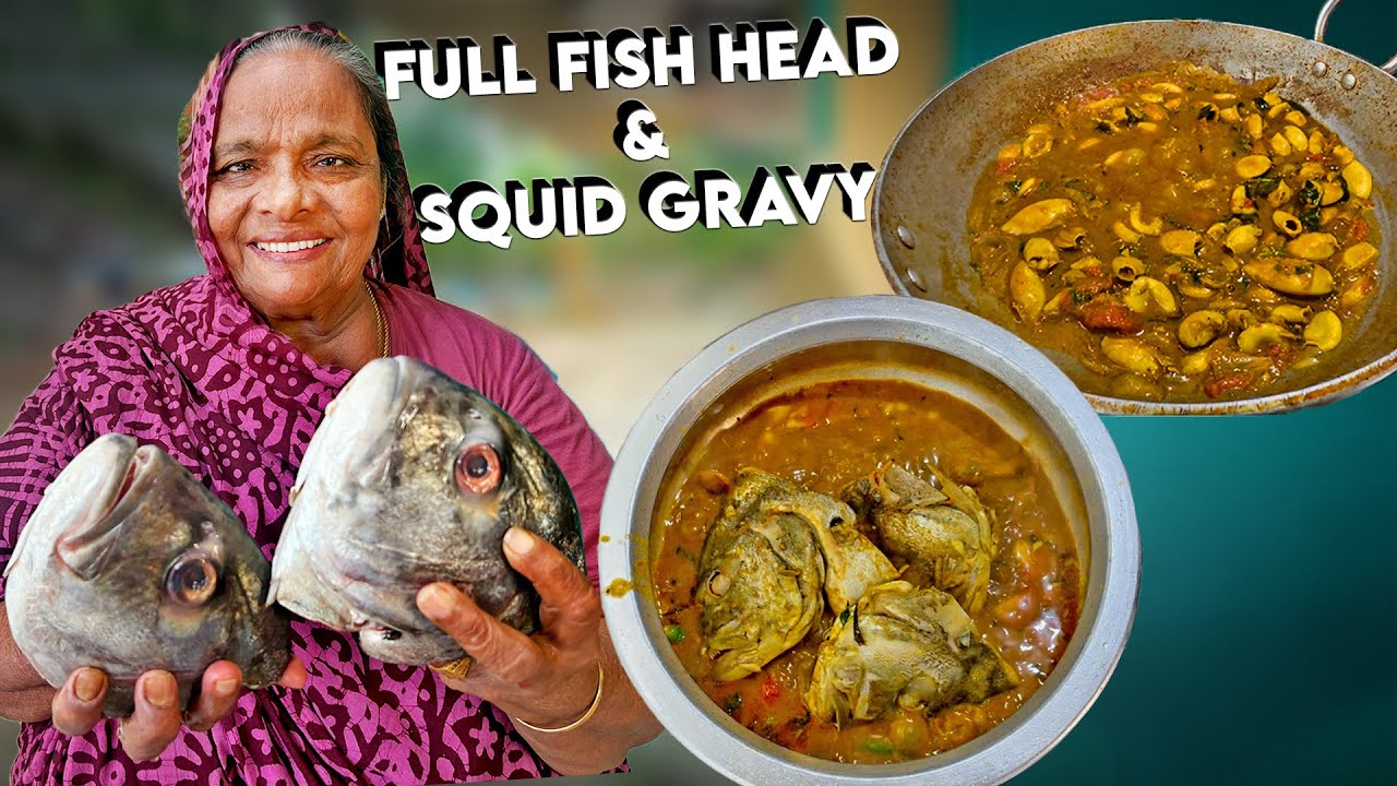 FISH HEAD CURRY & SQUID GRAVY 🐟❤️ | Full Head Malaysian style | Sea Food | OG preparation | CKC