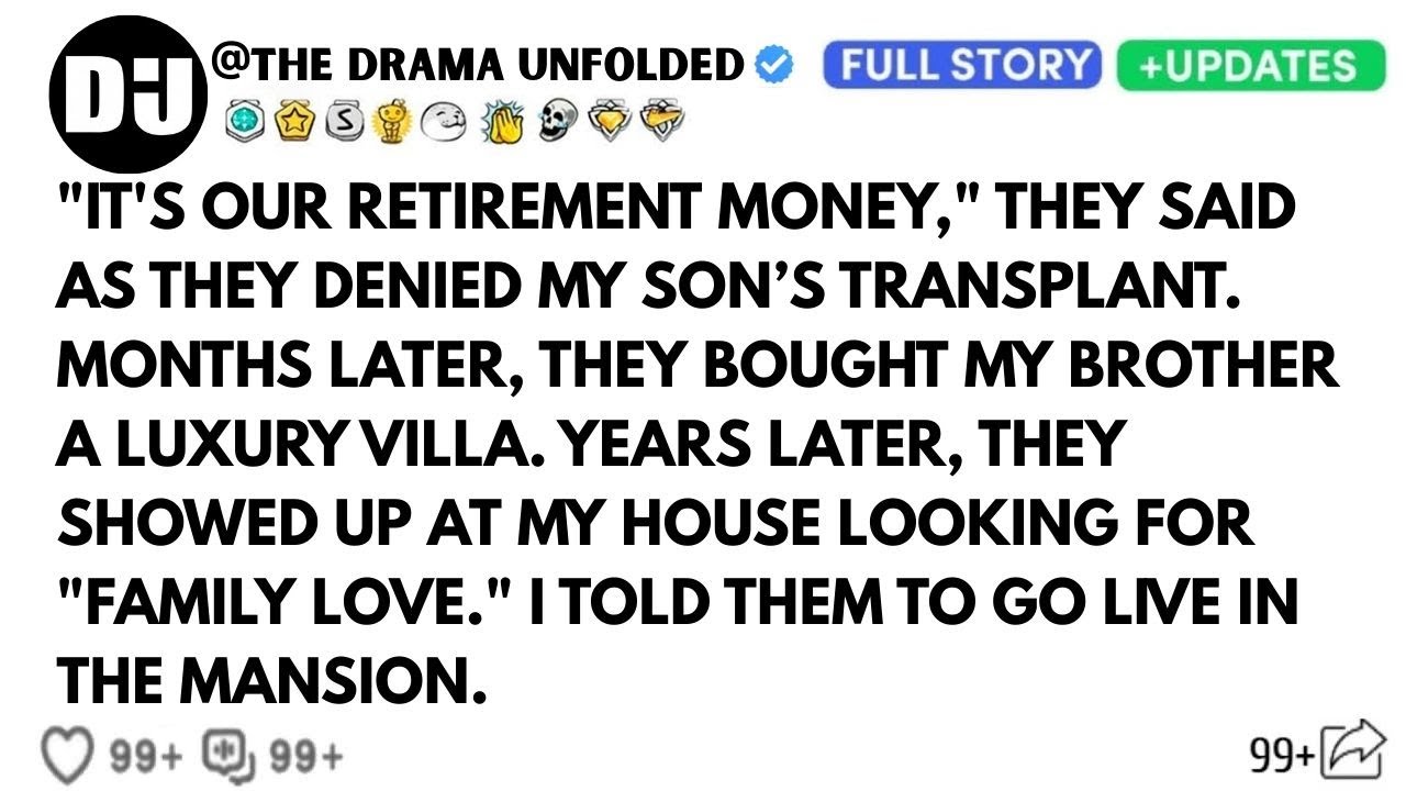 My Parents Bought Brother A $400k Mansion But Refused $100k To Save My Dying Son.