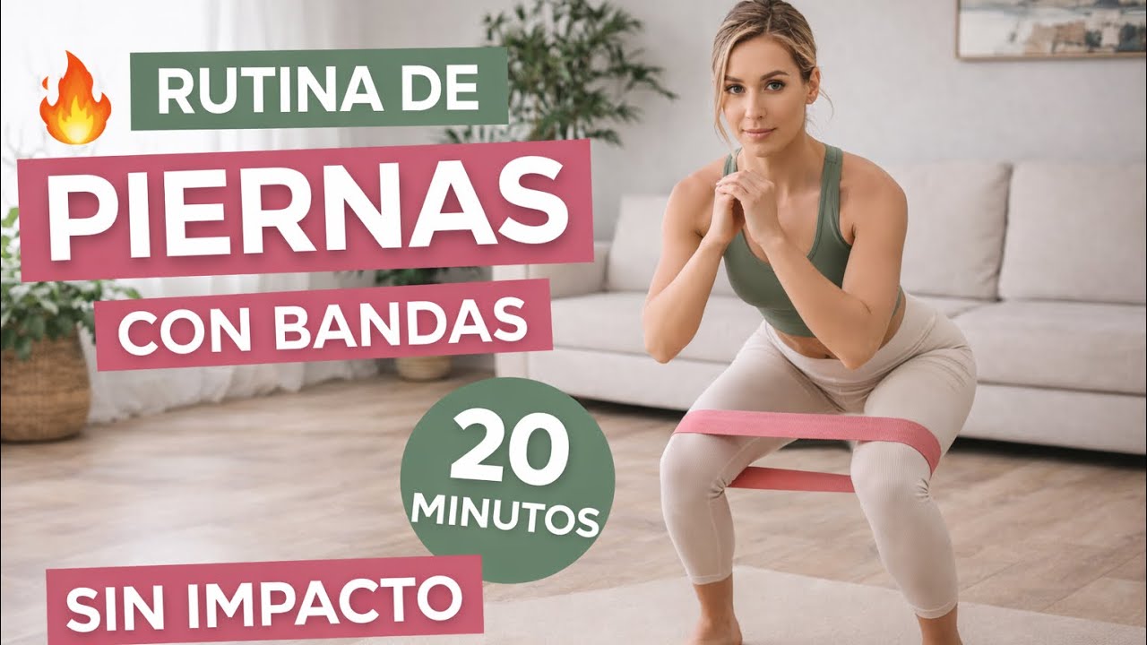 🔥 Rutina de Piernas con Bandas | 20 minutos para fortalecer y activar sin impacto