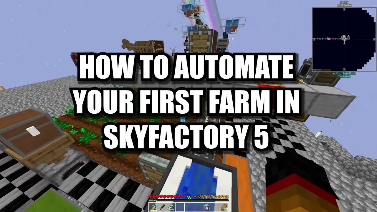 Building one of the first farms you SHOULD make in Skyfactory 5 | Create Mod Harvester Farm
