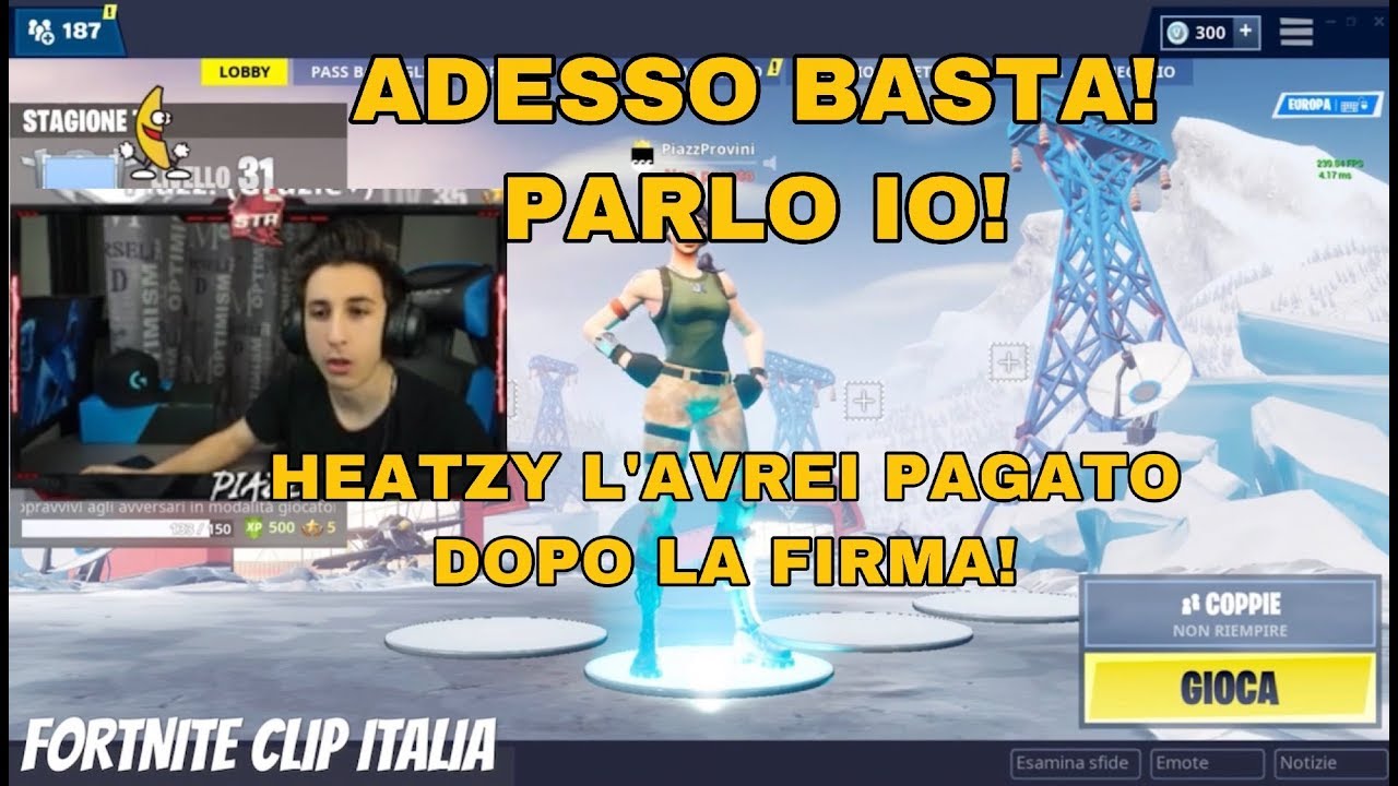 PIAZZ CHIARISCE DEFINITIVAMENTE LA QUESTIONE DI HEATZY RISPONDENDO A TUTTE LE ACCUSE IN LIVE!