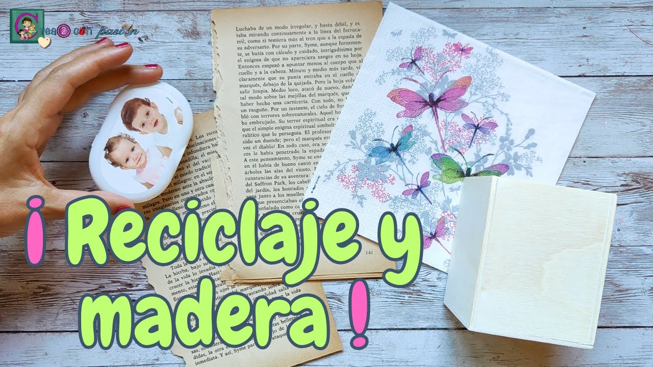 Podw&oacute;jny DECOUPAGE na drewnie. Jak tworzyć tła i integrować materiały.