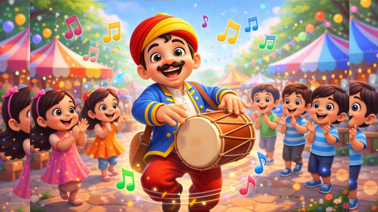 Kalu Madari Aaya🎵| कालू मदारी आया 🐻 🥁 | Fun Rhymes 🎶 Baby Poems 👶 Hindi Songs 🎤 | The kids cartoon