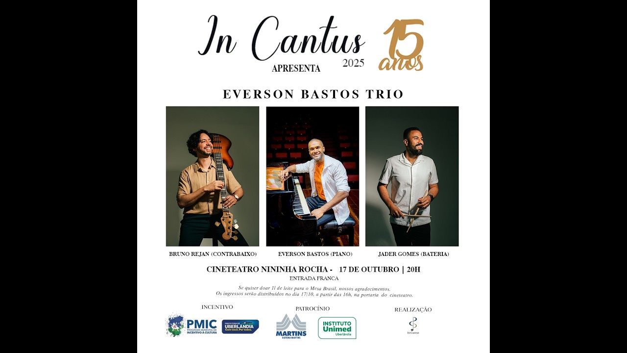 Everson Bastos Trio - Série In Cantus 2025