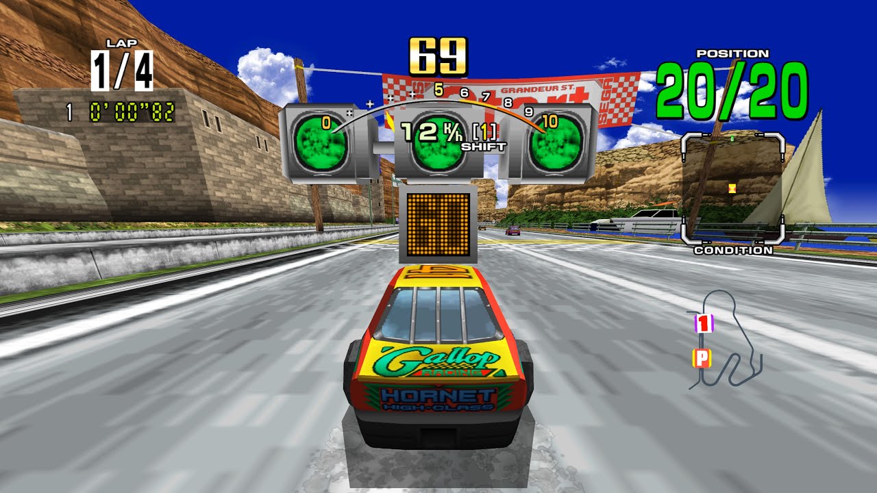 [PS3] RPCS3 Test - Daytona USA : Advanced Course