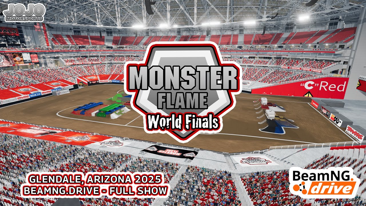 Monster Flame World Finals 1 - FULL SHOW - BeamNG Drive (No Commentary)