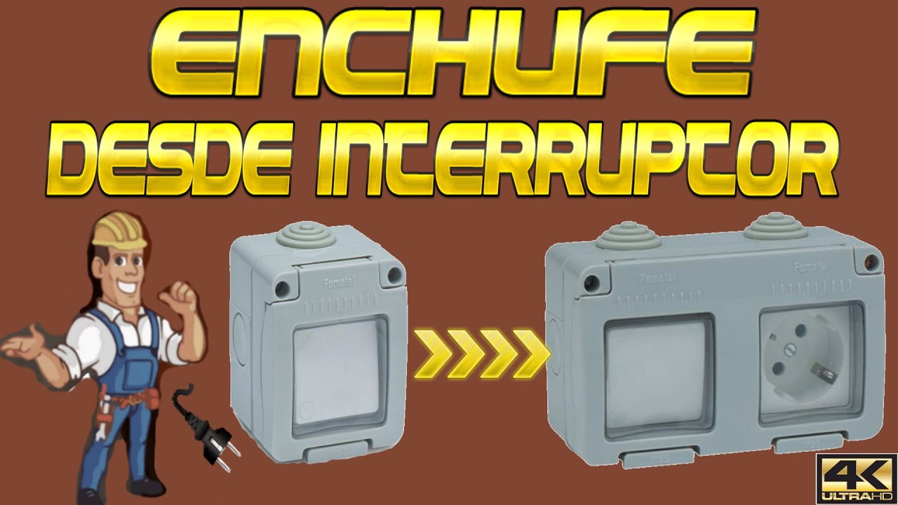 Poner ENCHUFE DESDE un INTERRUPTOR de luz💡🔌