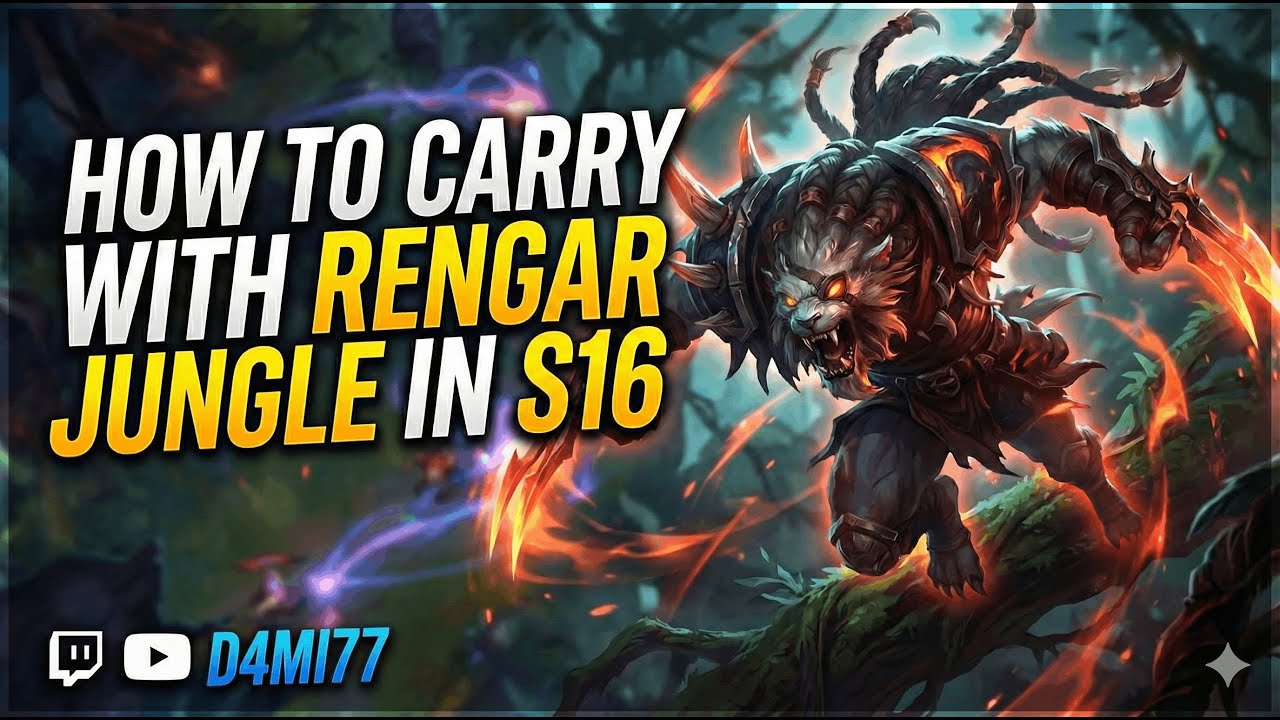 HOW TO CARRY WITH RENGAR JUNGLE IN S16