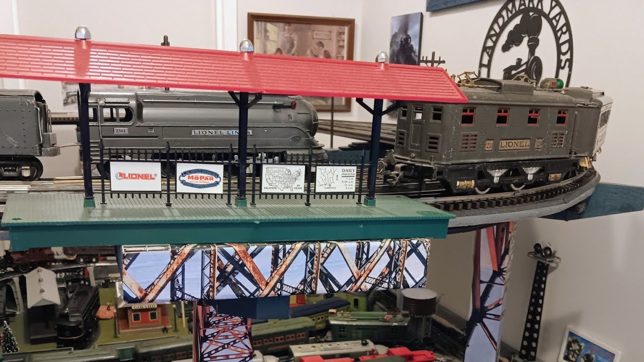Lionel large sized stock #ThreeRailThursday run, 251 and 238E, with an American Flyer assist.