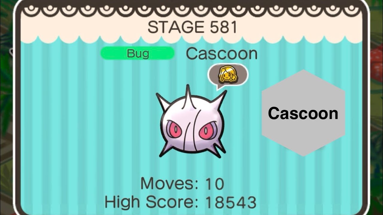 Pokemon Shuffle - Cascoon 581 Main