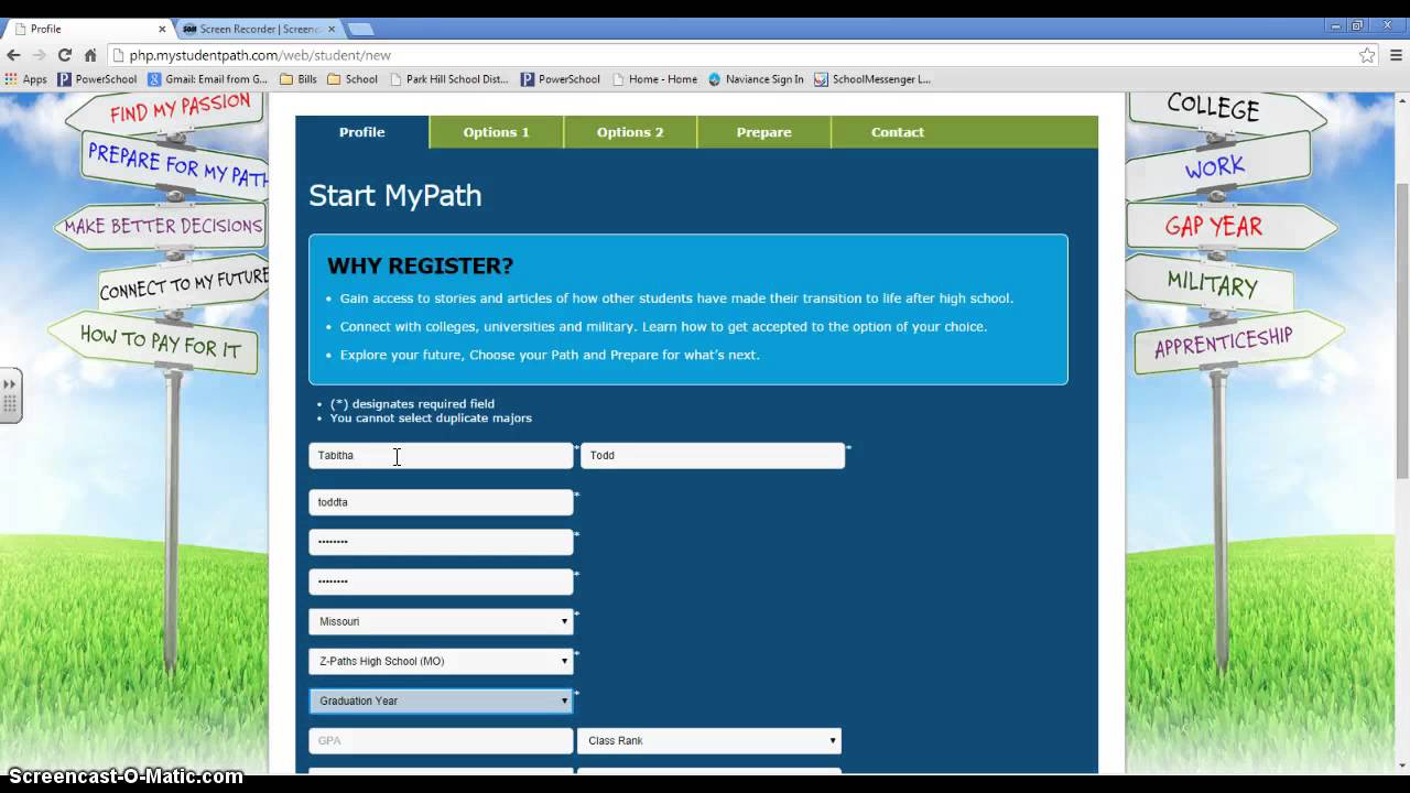 My Student Path Fall 14-15