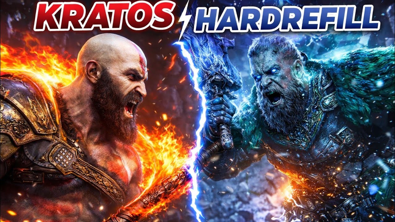 kratos vs HARDREFILL boss fight 