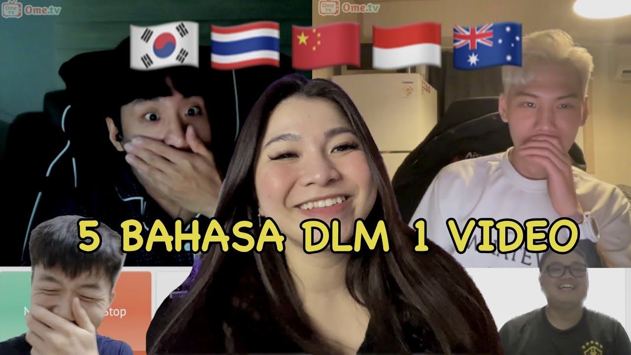5 BAHASA DLM 1 VIDEO DI OME TV 🇰🇷🇹🇭🇨🇳🇦🇺🇮🇩