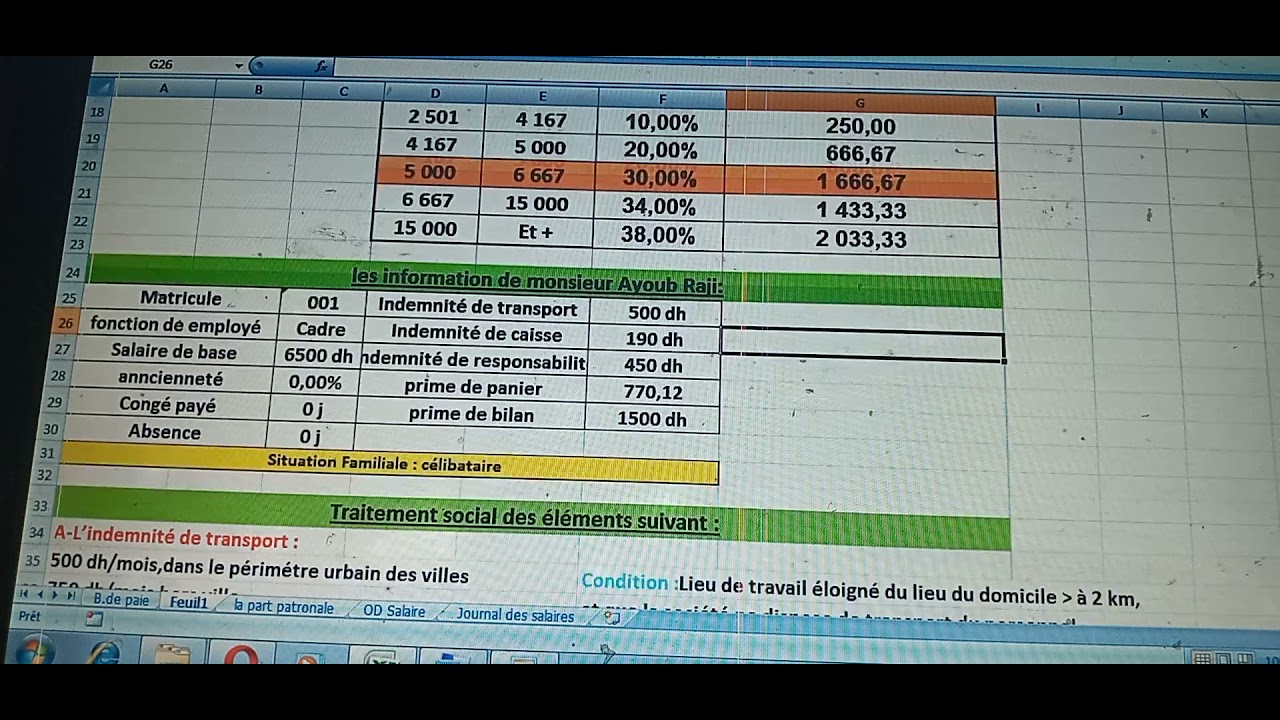 formation gestion de la paie pratique : Rappel (partie 1)