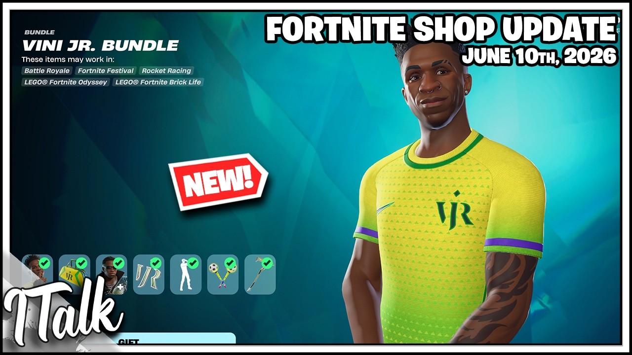 В магазине Fortnite появился *НОВИНКА* НАБОР VINI JR.! [10 июня 2026 г.] (Fortnite, Глава 7)