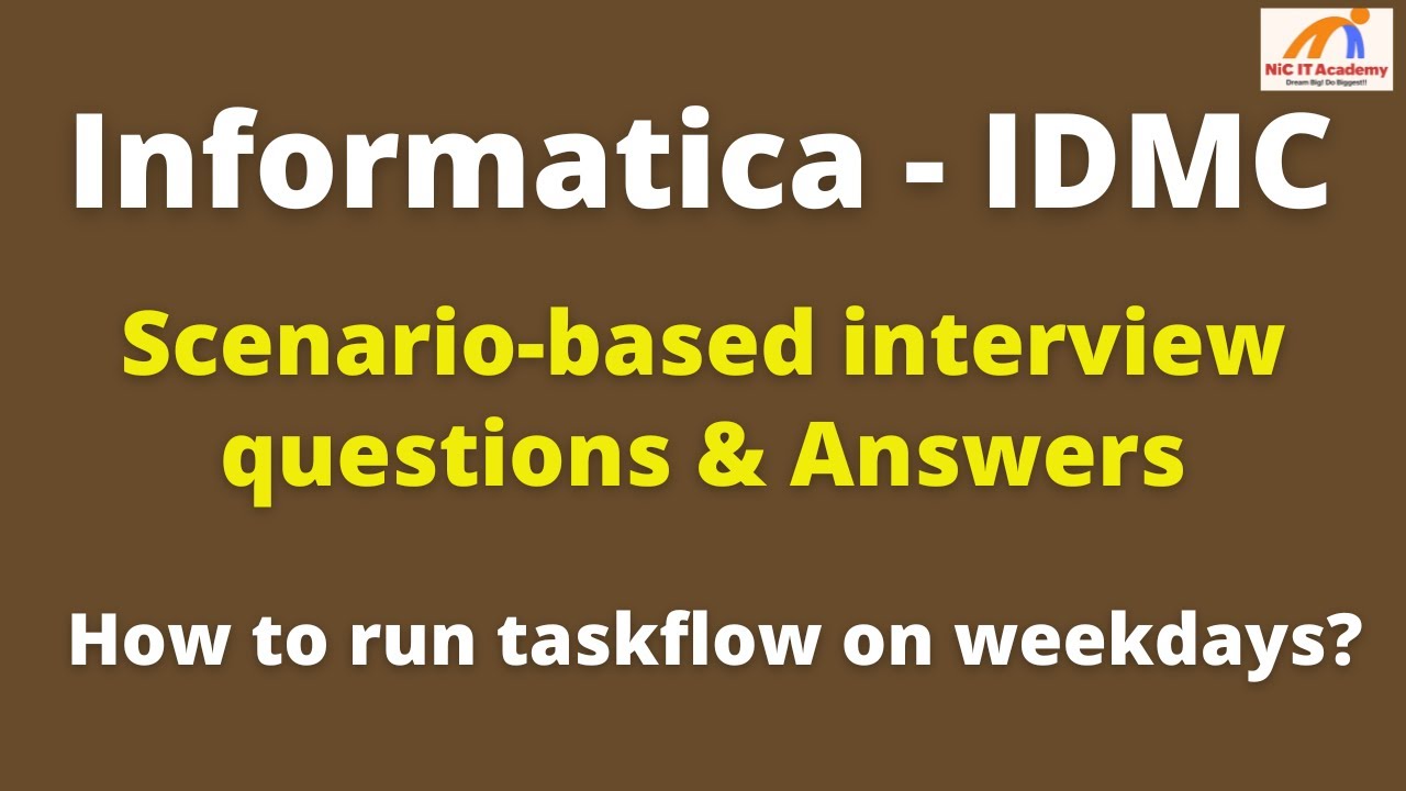 Informatica IDMC Taskflow scenario | Informatica scenario based interview question and answer