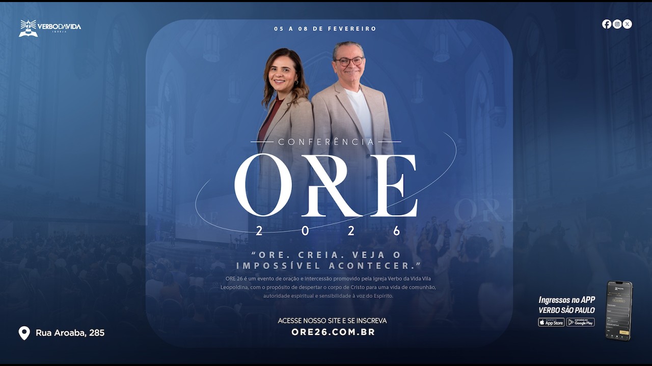 🔴 ORE 2026 | Verbo da Vida Vila Leopoldina | DOMINGO MANHÃ | 08/02/2026
