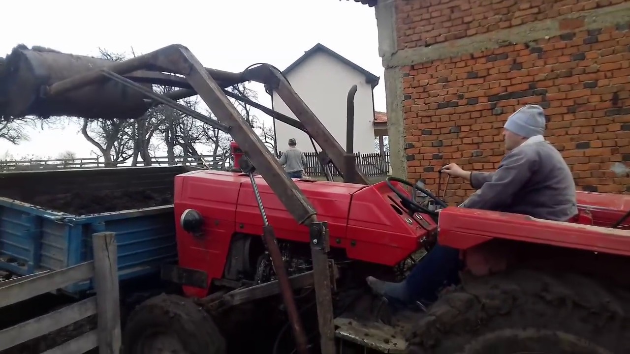 Imt 560 utovar stajnjaka 2018* Kasika rucne izrade* *Manure load imt 560*