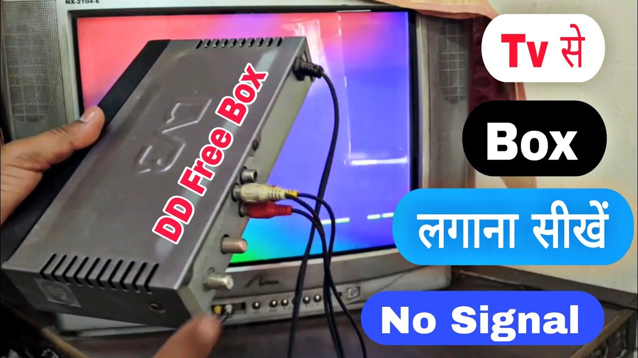 DD Free Dish Box Ko Tv Se Kaise Connect Karen | Box Tv Se Kaise Connect Karen | Free Dish Reset 2025