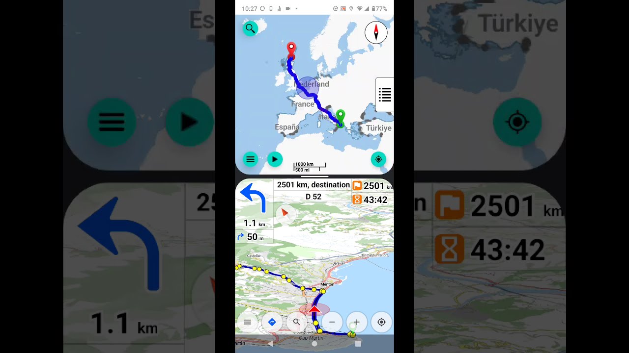 EZ video record, Cruiser simulation, Bmaps map matching.