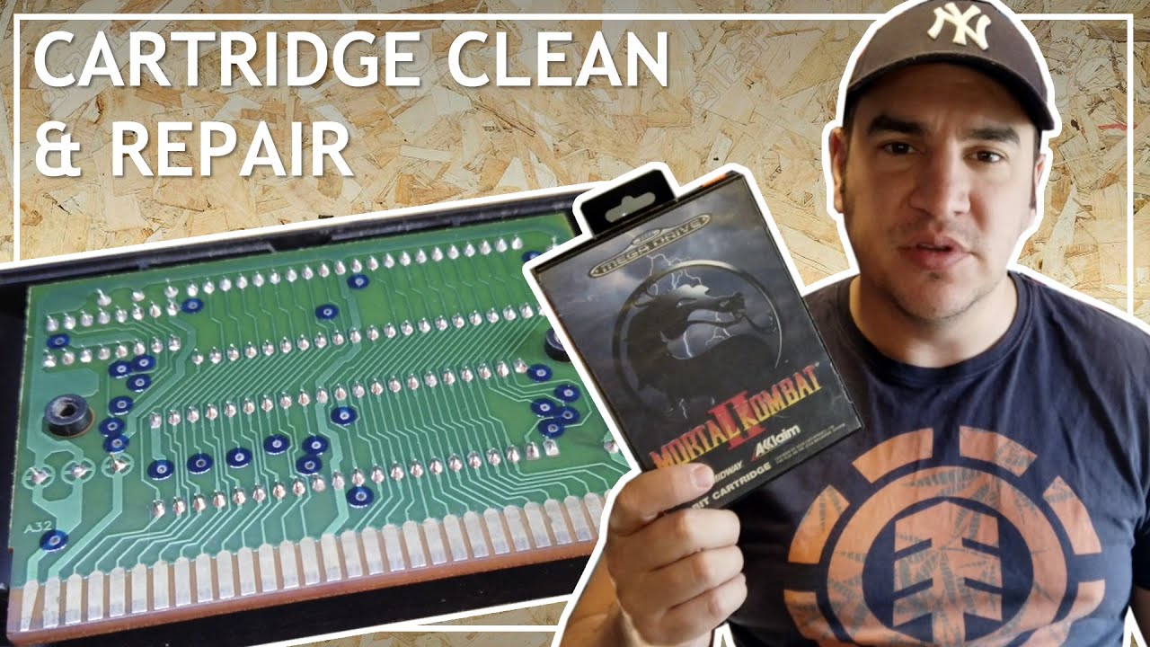 Mortal Kombat 2 Cartridge Clean & Repair Sega Mega Drive