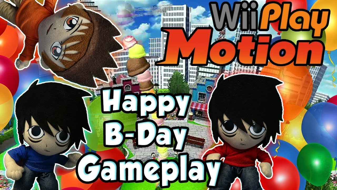 AnimeBroMii Birthday Gameplay!! Wii Play Motion Match!!  HD