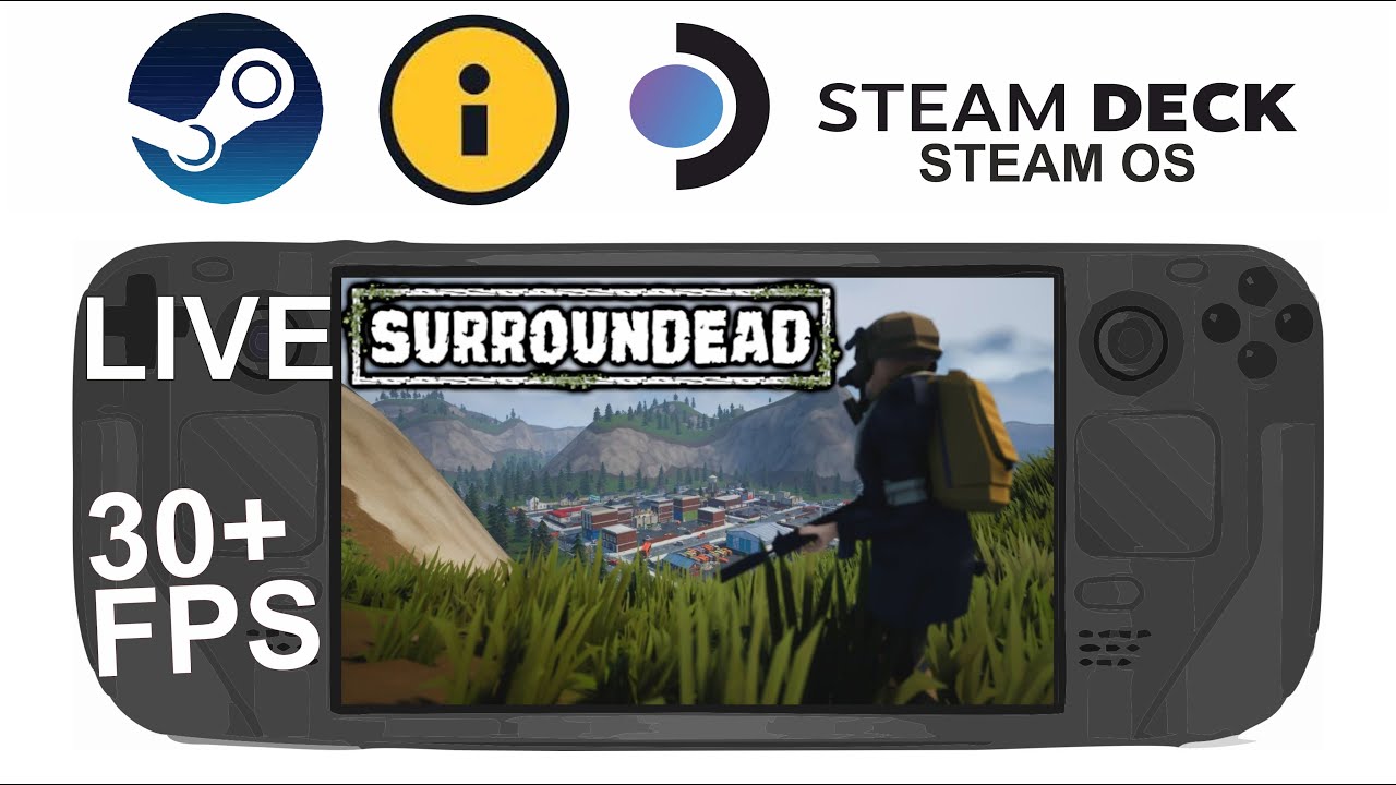 Surroundead on Steam Deck/OS in 800p 30+Fps (Live)