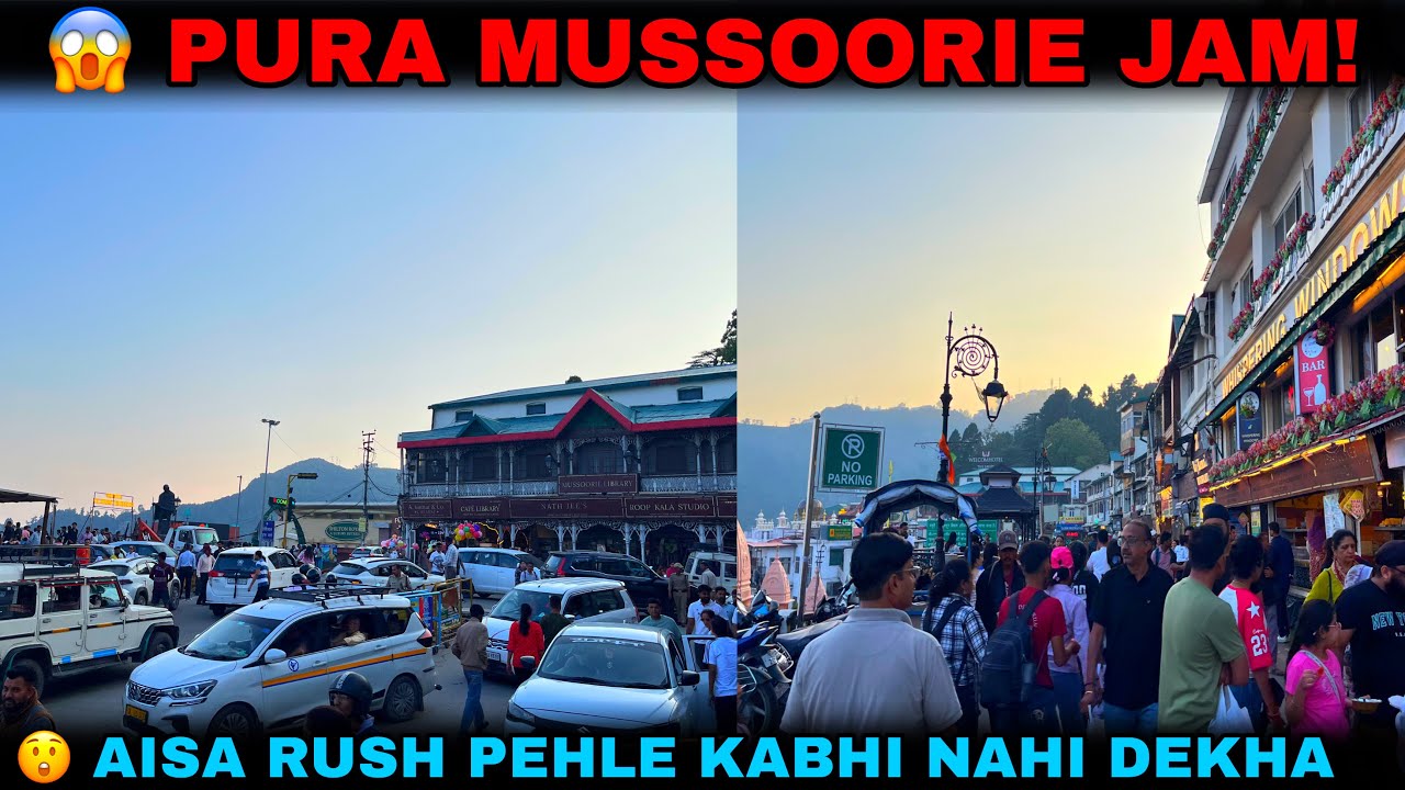 Mussoorie Me Saturday Ka Hungama 🔥 | Pura Shehar Jam, Tourist Hue Hairan