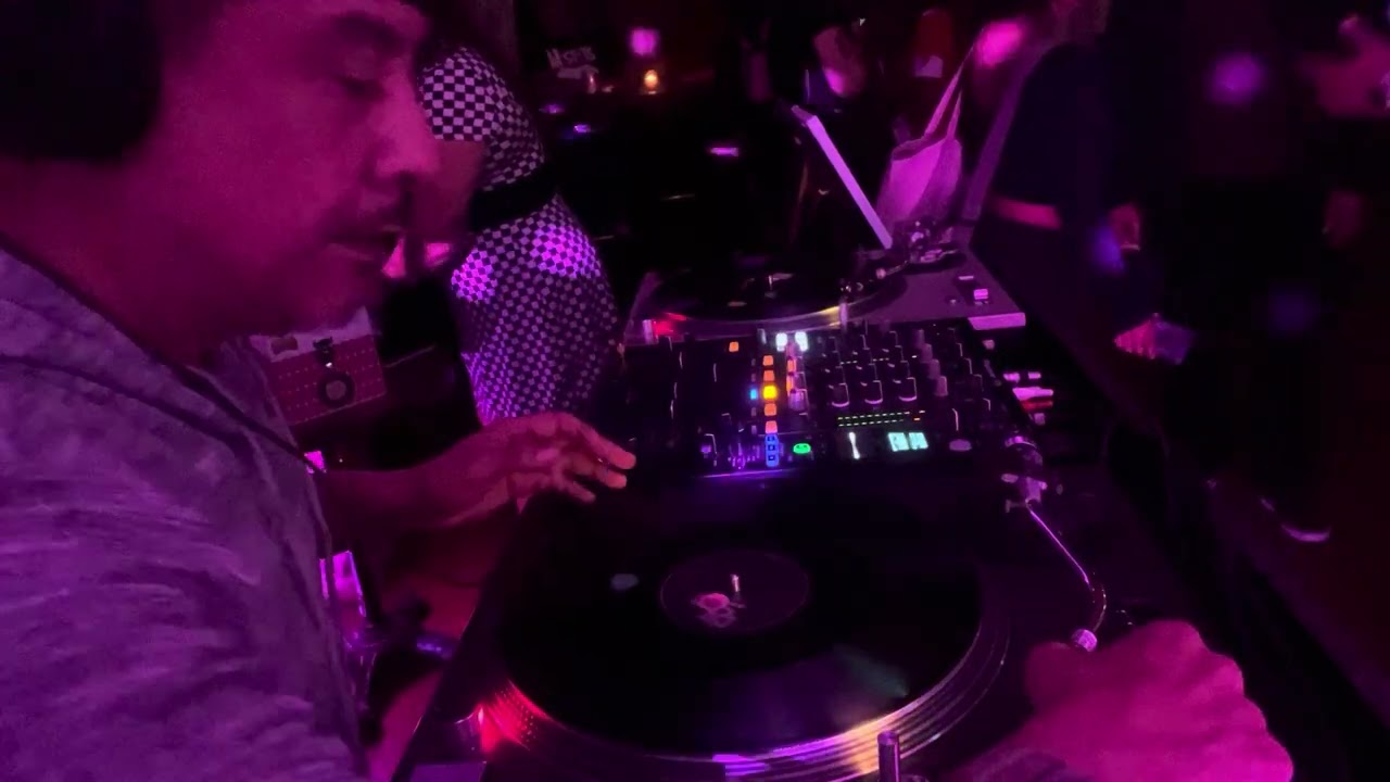 Spinning at the Rio Room DTLA 
