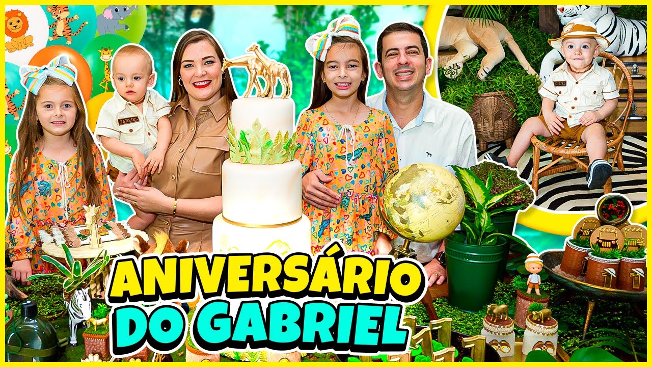 FESTA DE ANIVESÁRIO SURPRESA 🥳 1 ANO BEBÊ GABRIEL 💋 JÉSSICA GODAR, LAURINHA E HELENA E GABRIEL